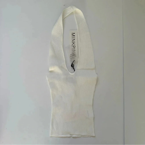 MINKPINK MAITLAND KNIT TOP‎ White XS - Picture 2 of 7